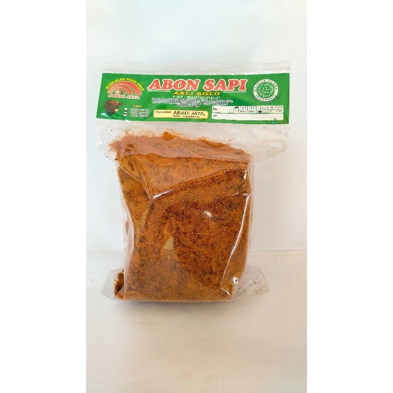 

ABON SAPI MANIS 250gr | ABON SAPI MANIS 250gr ABADI JAYA | MAKANAN OLEH OLEH KHAS SOLO ABON SAPI