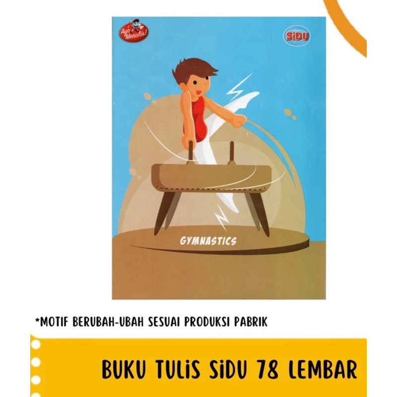 

BUKU TULIS SINAR DUNIA 78 LEMBAR 1 PACK ISI 5 PCS SIDU GARIS SEKOLAH