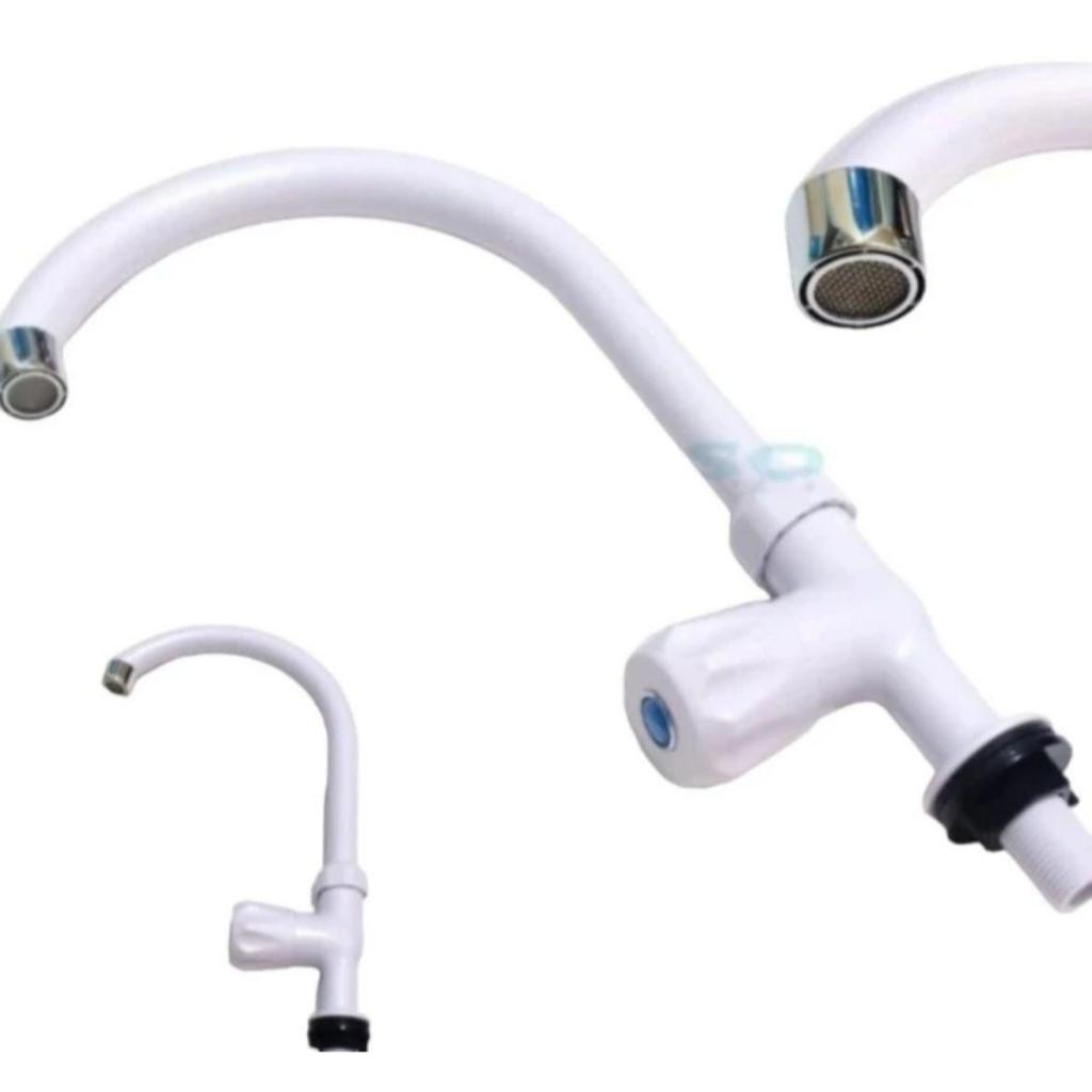 Kran Angsa Tancap Pvc New SOLIGEN / Kran Sink / Kran Angsa Tanam Meja