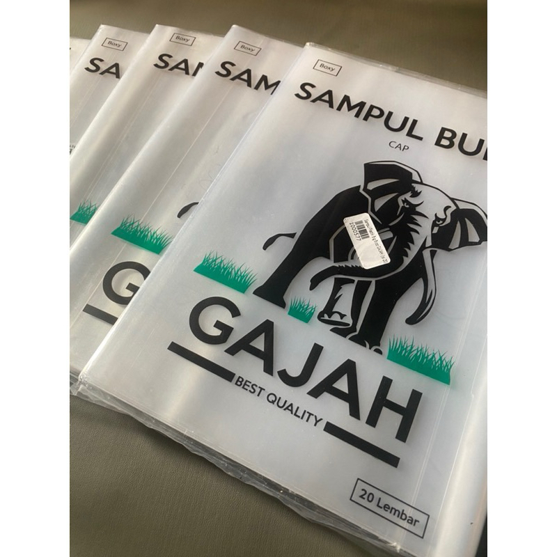 

SAMPUL BUKU PLASTIK PER PAK ISI 20 Sampul Plastik Big Boss GAJAH isi 20 Lembar / Plastik Sampul Buku Ukuran Big Boss