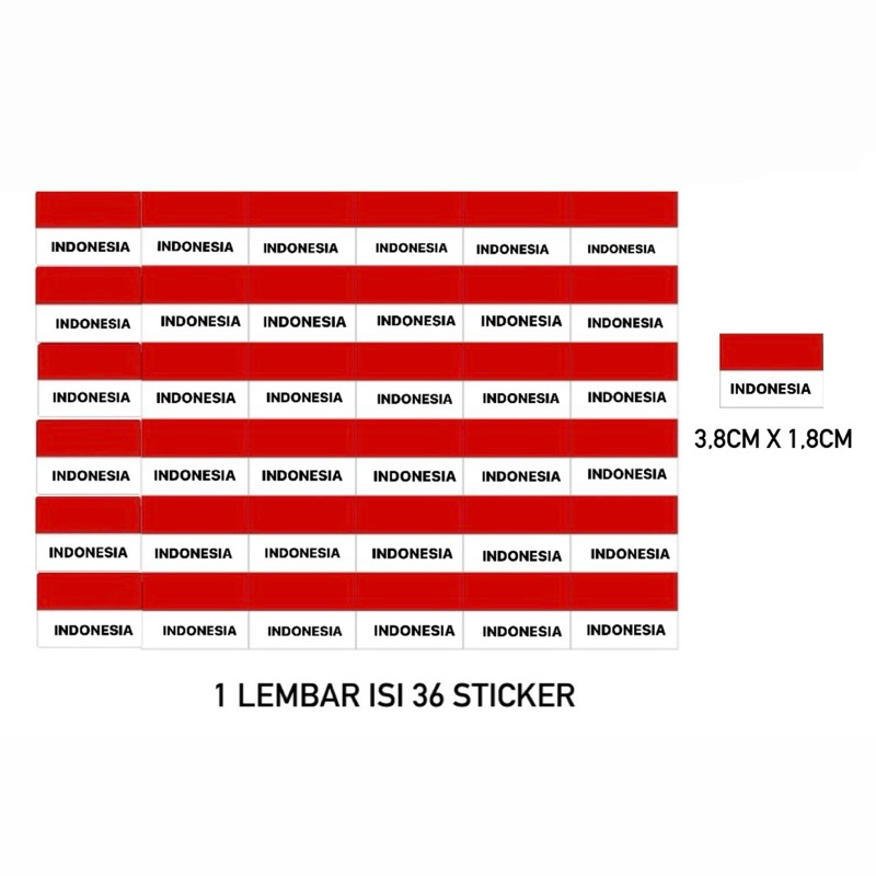 

Joyful 25pcs Sticker Pipi Bendera Merah Putih Dirgahayu RI / Tempelan Pipi Bendera Stiker 17
