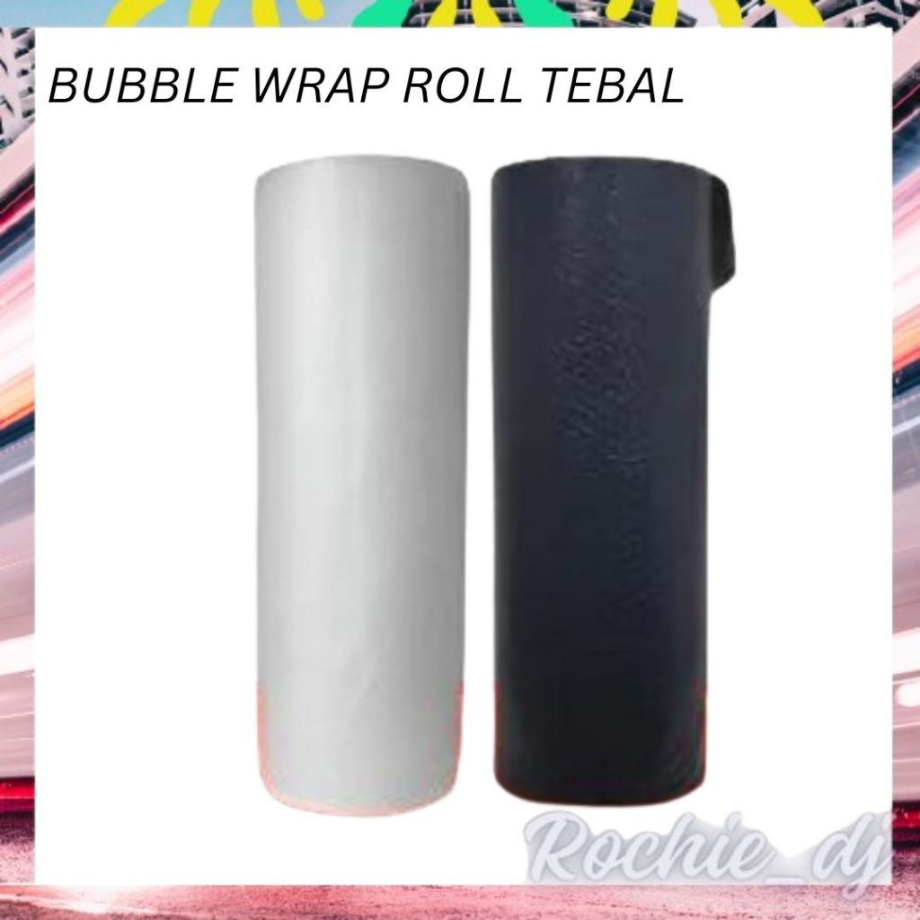

BUBBLEWRAP | BUBBLE WRAP ROLL PREMIUM HITAM DAN BENING UKURAN 125CMX50M | KHUSUS INSTAN