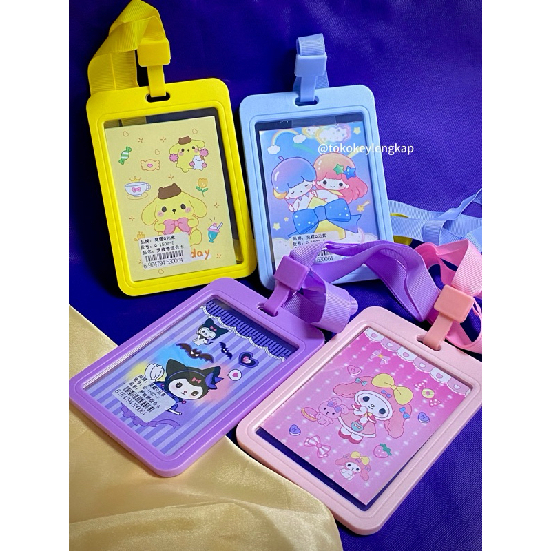 

KEY - ID Card Holder Lanyard Serba Guna Name Tag Motif Sanrio