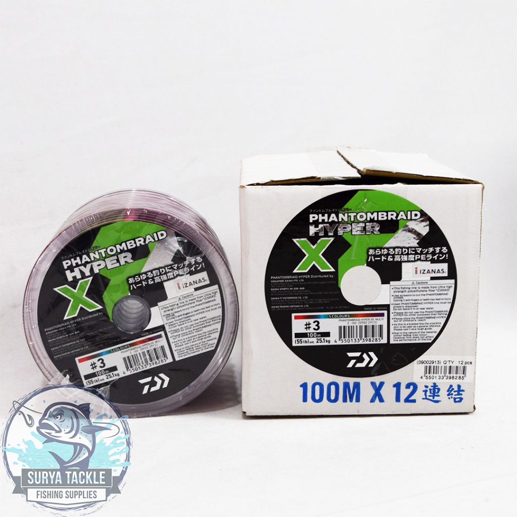 Senar Daiwa Connecting Panthombraid Hyper X8 PE 3.0-100m Multicolor