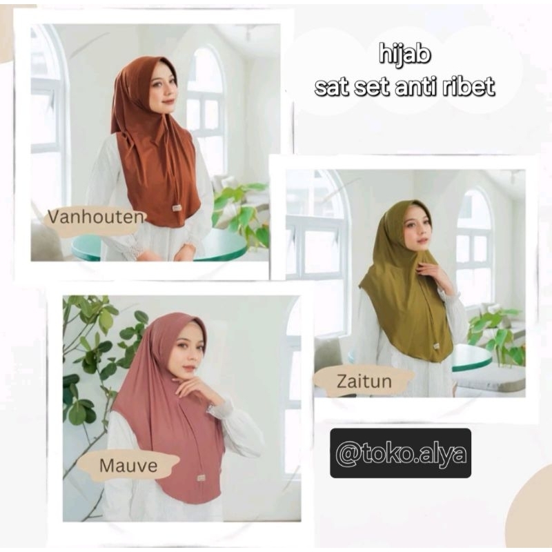 Bergo Ameera Jersey / Bergo instan /Hijab Isntan /Bergo Hijab