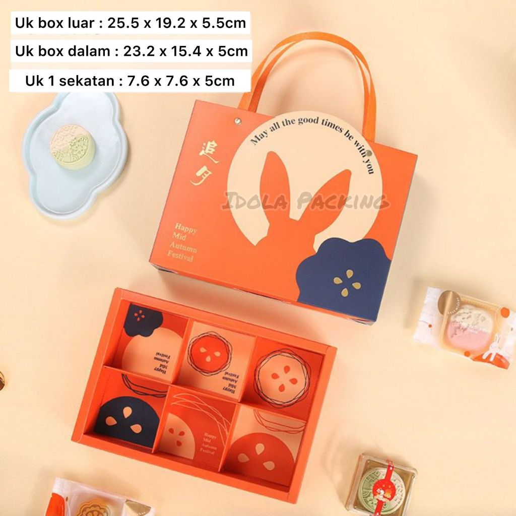 

Kotak Mooncake Premium Tenteng Isi 6