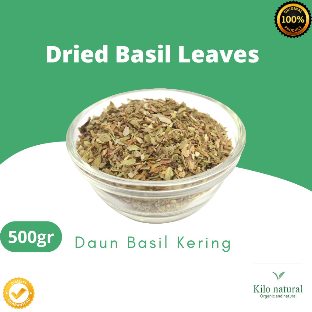 

Dried Basil Leaves 500gr / Daun Basil Kering 500gram