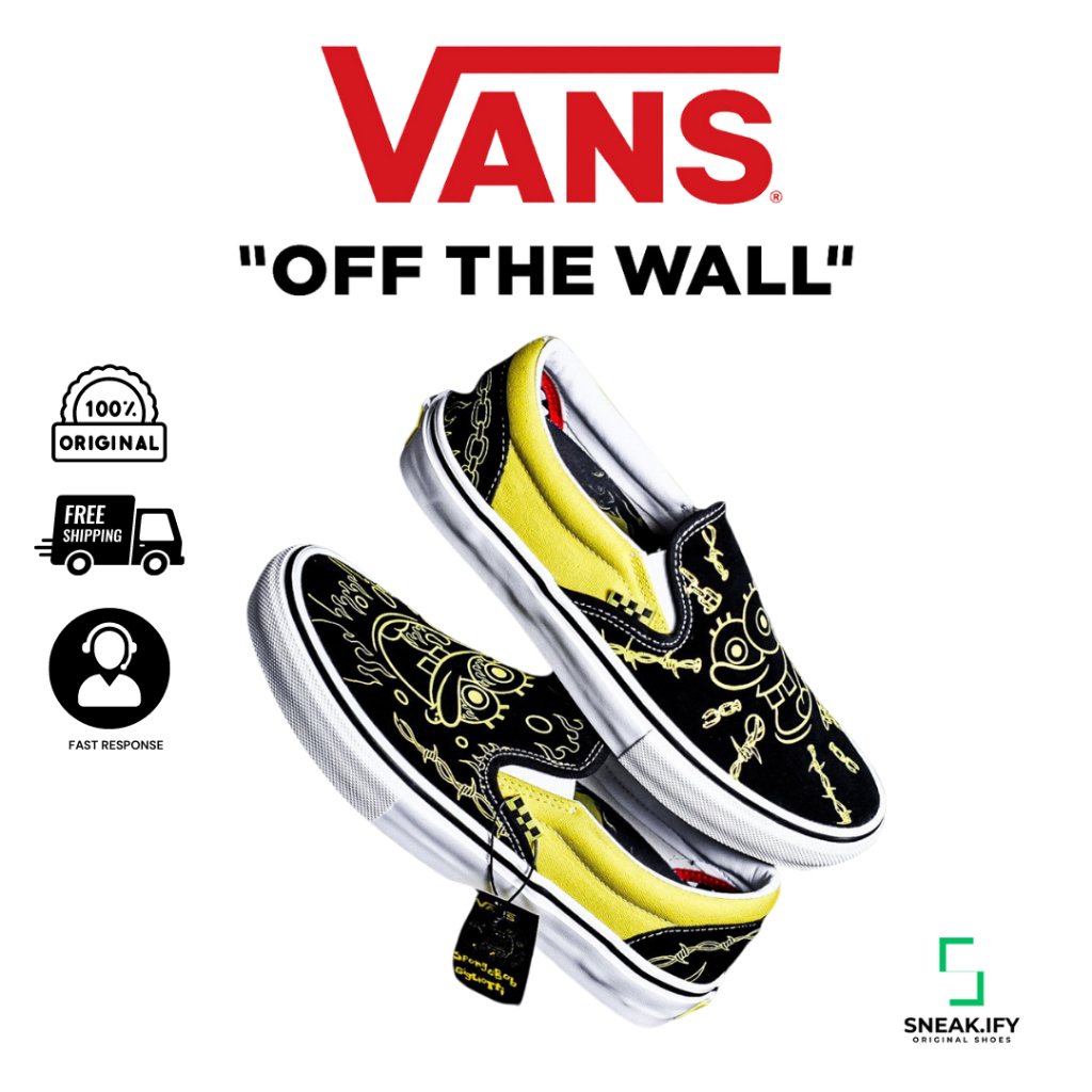 Sepatu Vans Slip ON X  Spongebob “Gigliotti“