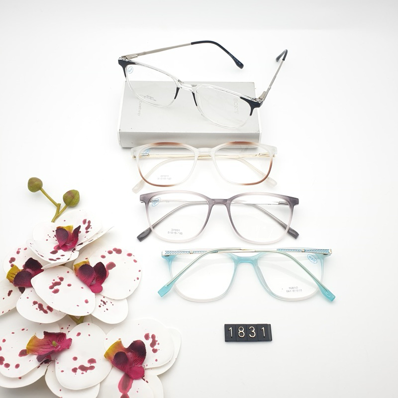 Kacamata/Frame 1813 Unik 2 Warna Sise 51.19.140-Bisa Ganti Lensa Photocromic,Blueray,Bluecomic