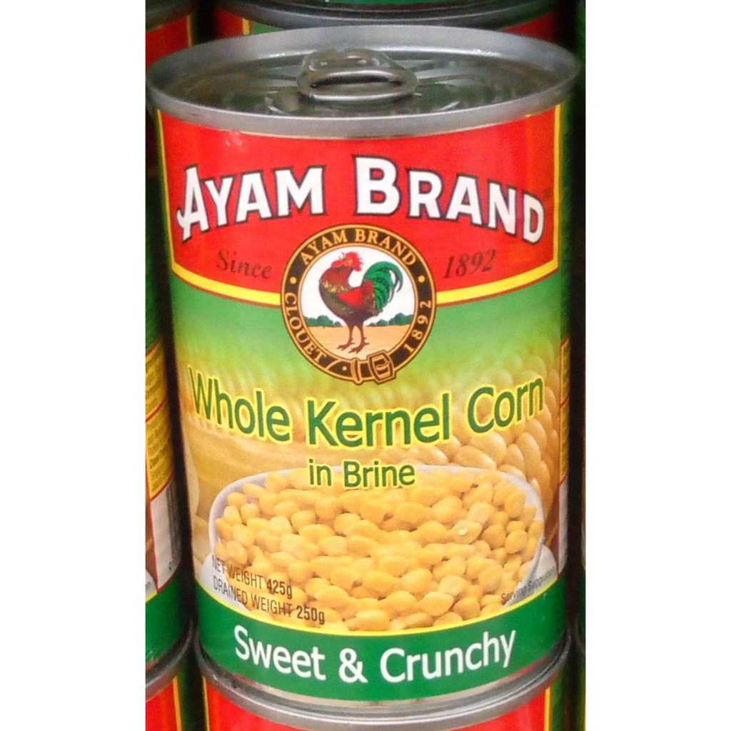 

AYAM BRAND WHOLE KERNEL CORN IN BRINE 425GR