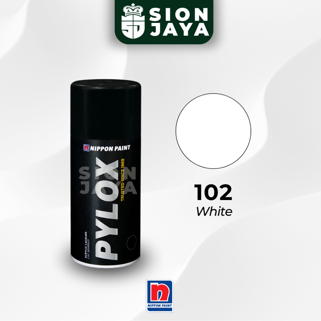 Pilox / Pylox / Cat Semprot Nippon Paint 300ml 102 White Putih Gloss Glossy