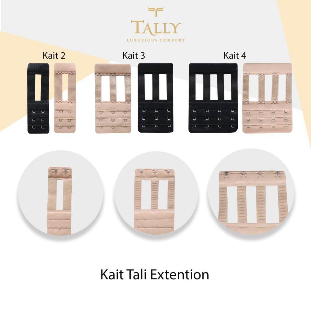 Kait Tali Extention Bra tally 10cm Extra Karet Tambahan kait 2-4 / sambungan bra tally 10cm Karet / 