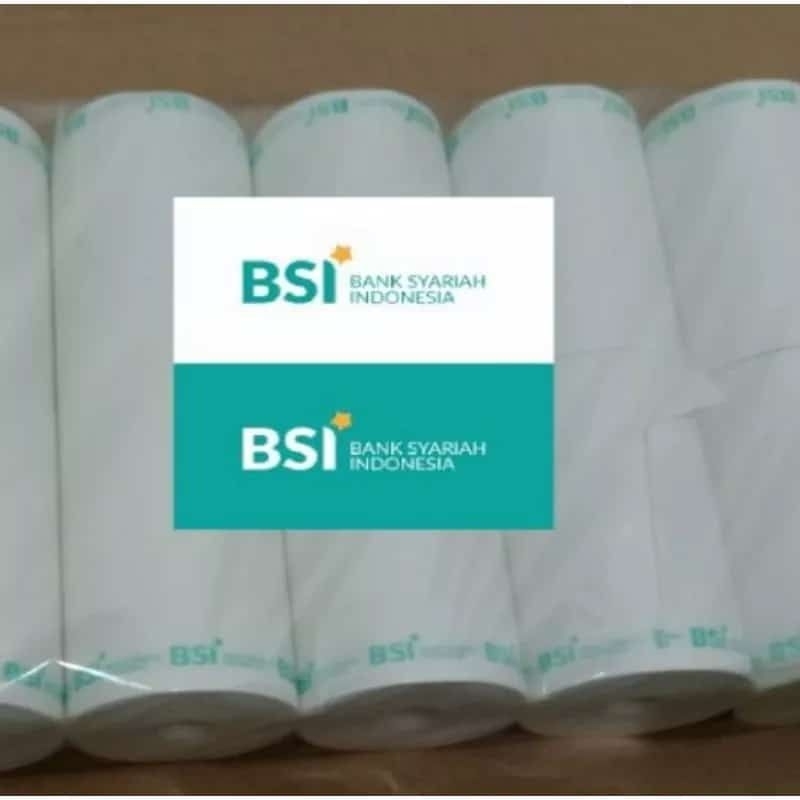 

kertas struk logo BSI yg sedang 100 pcs/ 1 box