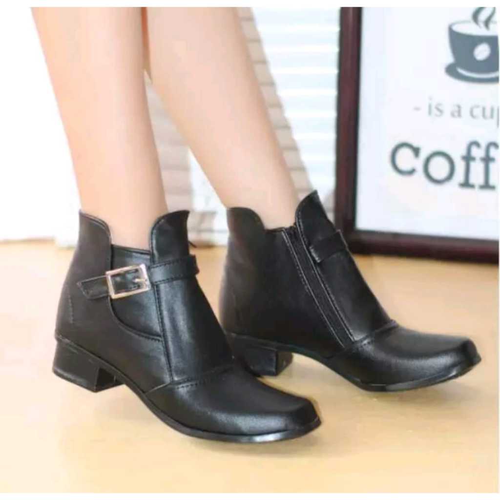 paket hemat sepatu boots wanita terbaru high heels 3cm