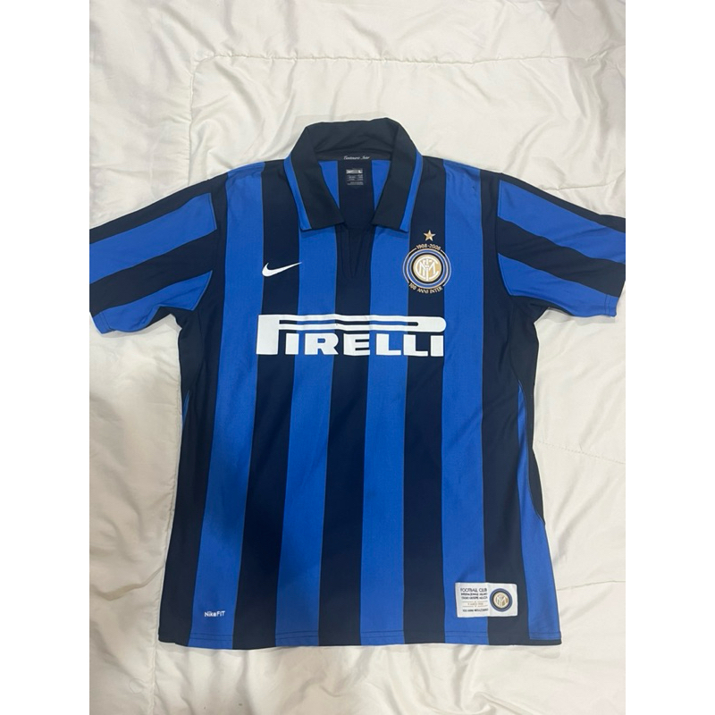 Jersey Inter Milan Home 07/08 Original Centenary 100 Years Inter Milan Size L