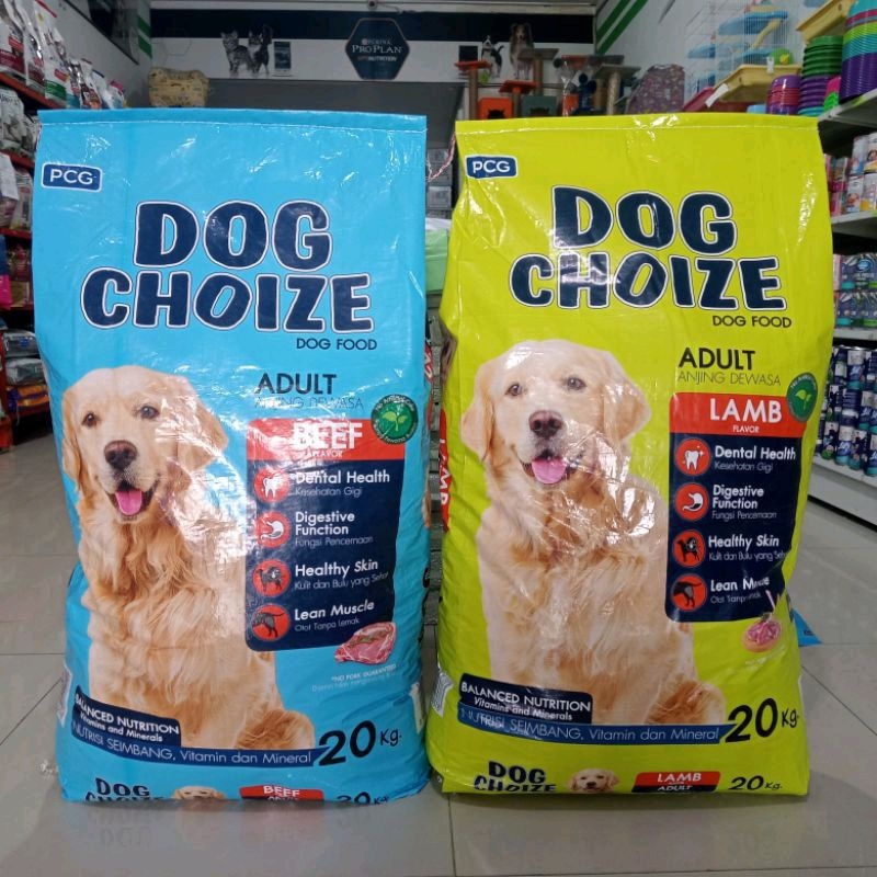 Dog Choize Dog Food Beef & Lamb 20 kg / Makanan Anjing Dog Choize 20kg