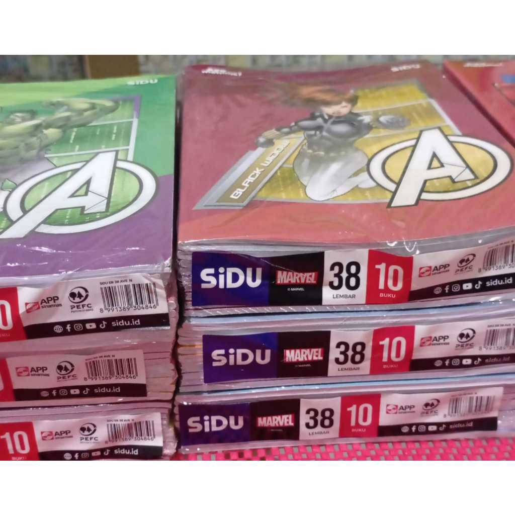 

buku tulis sidu 38 marvel ecer