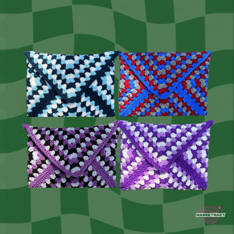 

MADEBYNASY CROCHETED BOOK SLEEVE || BOOK COVER || SAMPUL BUKU RAJUT || GRANNY SQUERE BOOK SLEEVE || KINDLE SLEEVE PART 2