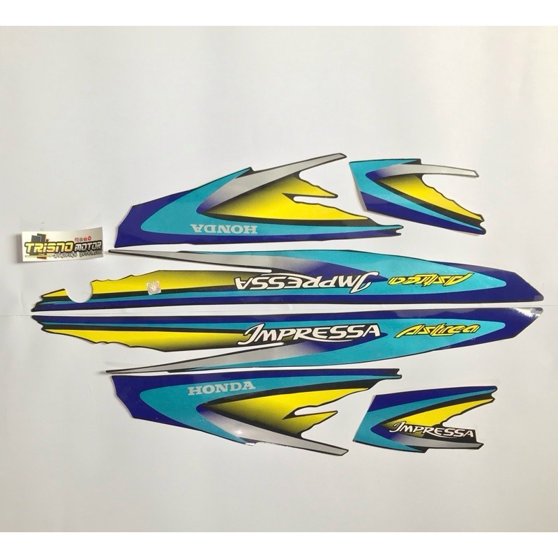 striping body motor honda astrea Impresssa grand sabit 98-01 sticker grand impresa lis les astrea gr