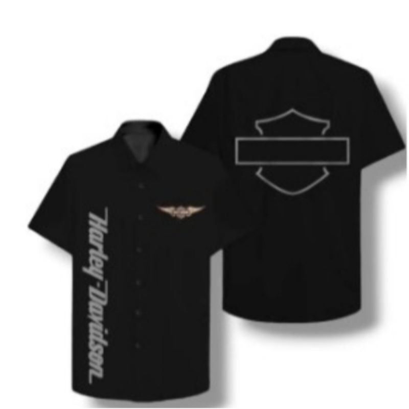 KEMEJA PRIA SIMPLE DESIGN HARLEY DAVIDSON
