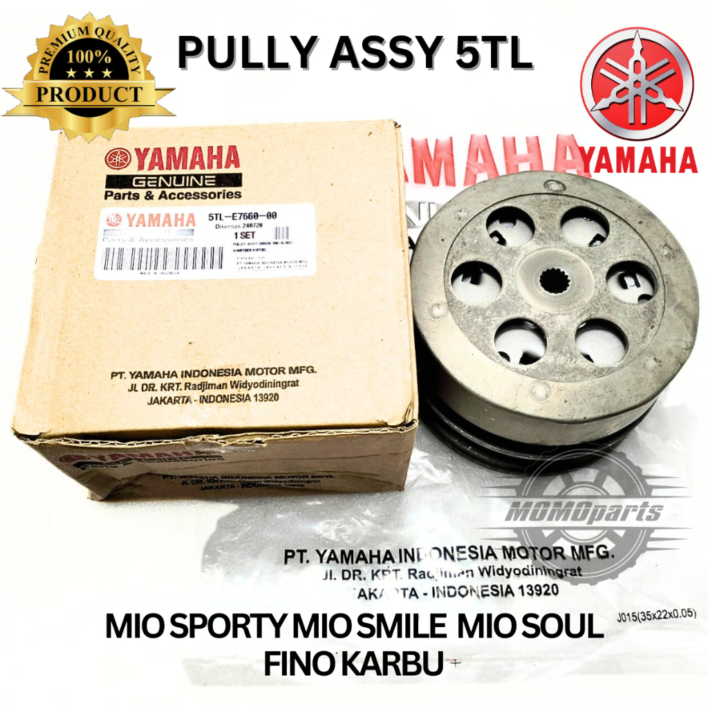 ORIGINAL PULLY ASSY YAMAHA MIO 5TL PULI MIO SPORTY FULLY MIO FULLY MIO SOUL FULI FINO KARBU PULLEY M