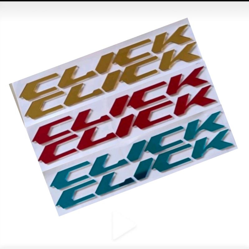 emblem click akrilik emblem logo click