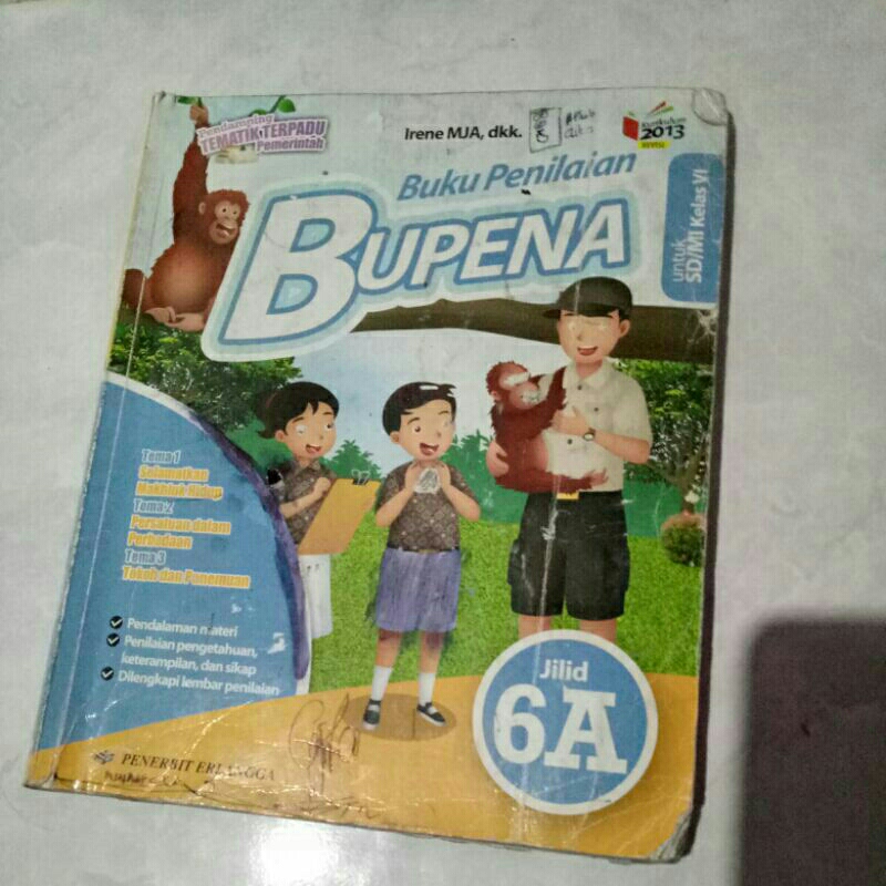 bupena 6A / buku paket bupena 6A / bapena kelas 6