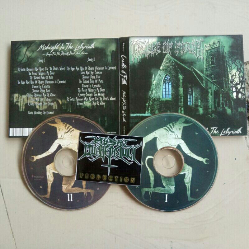 Cradle Of Filth Midnight in the labyrint Original CD 1st pres 2CD