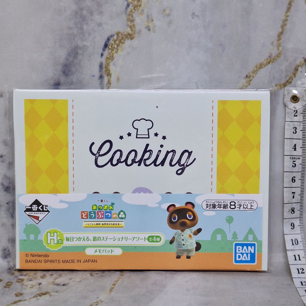

Animal Crossing Memo Pad Note Cooking Ichiban Kuji H Prize 15 cm Buku Tulis Kecil