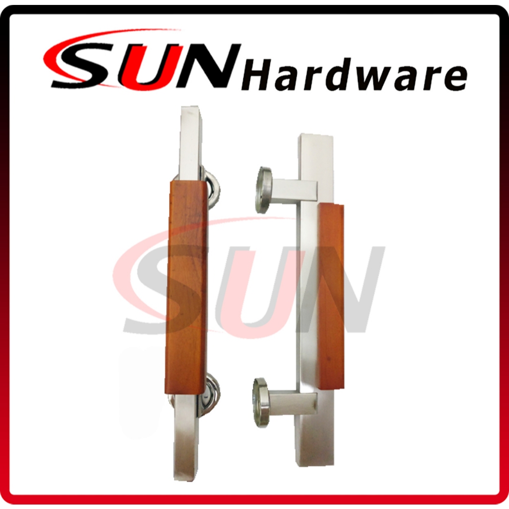 Gagang Handle Tarikan Pintu Tarung Rumah Kotak Kayu Kuro Jati Persegi Handel Kupu Kupu Stainless Chr
