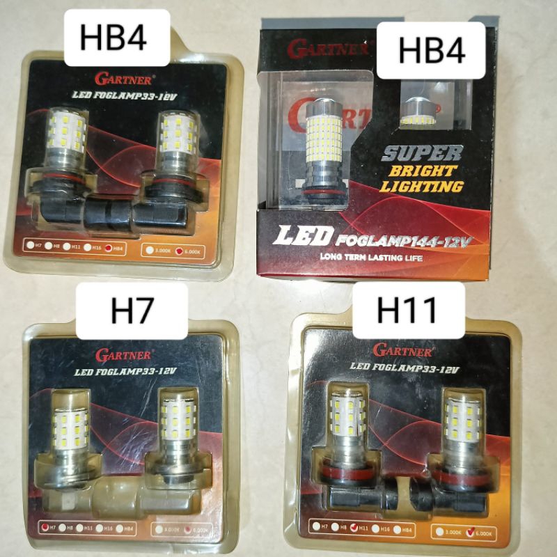 LED Foglamp 33 led- 12V GARTNER H11 H7 HB4