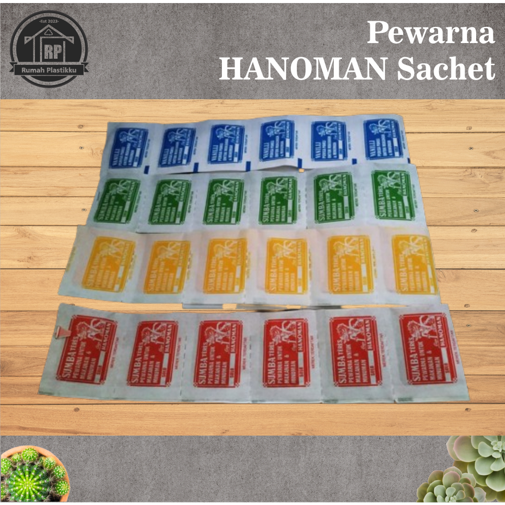 

Pewarna makanan HANOMAN / Teres makanan / kemasan ecer per 10pcs