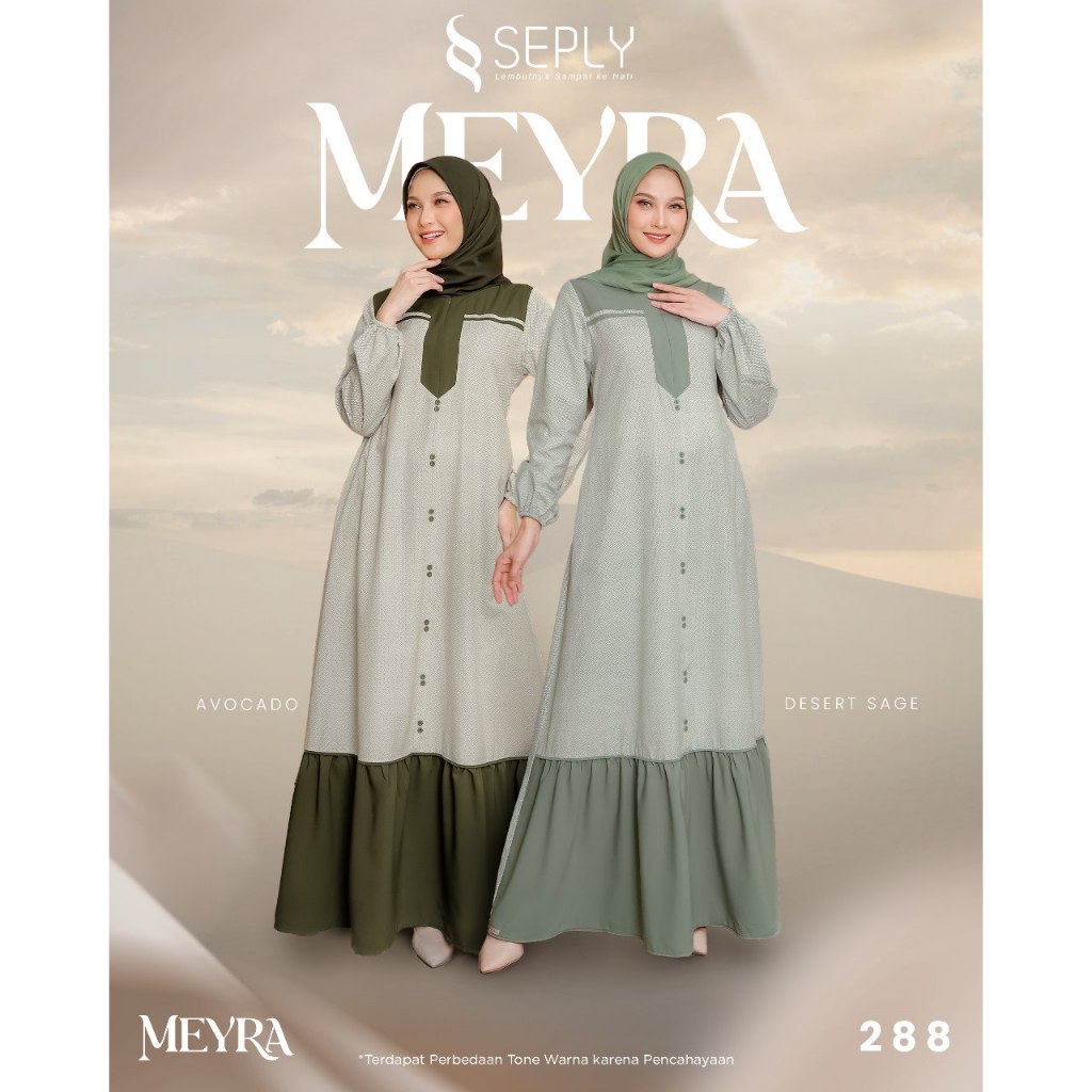GAMIS WANITA TERBARU SEPLY MEYRA 288 AVOCADO DAN DESSERT SAGE