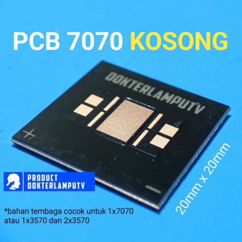 PCB KOSONG 7070 3570 2X2CM UNIVERSAL UNTUK BILED PROJI SOROT DLL BAHAN TEMBAGA