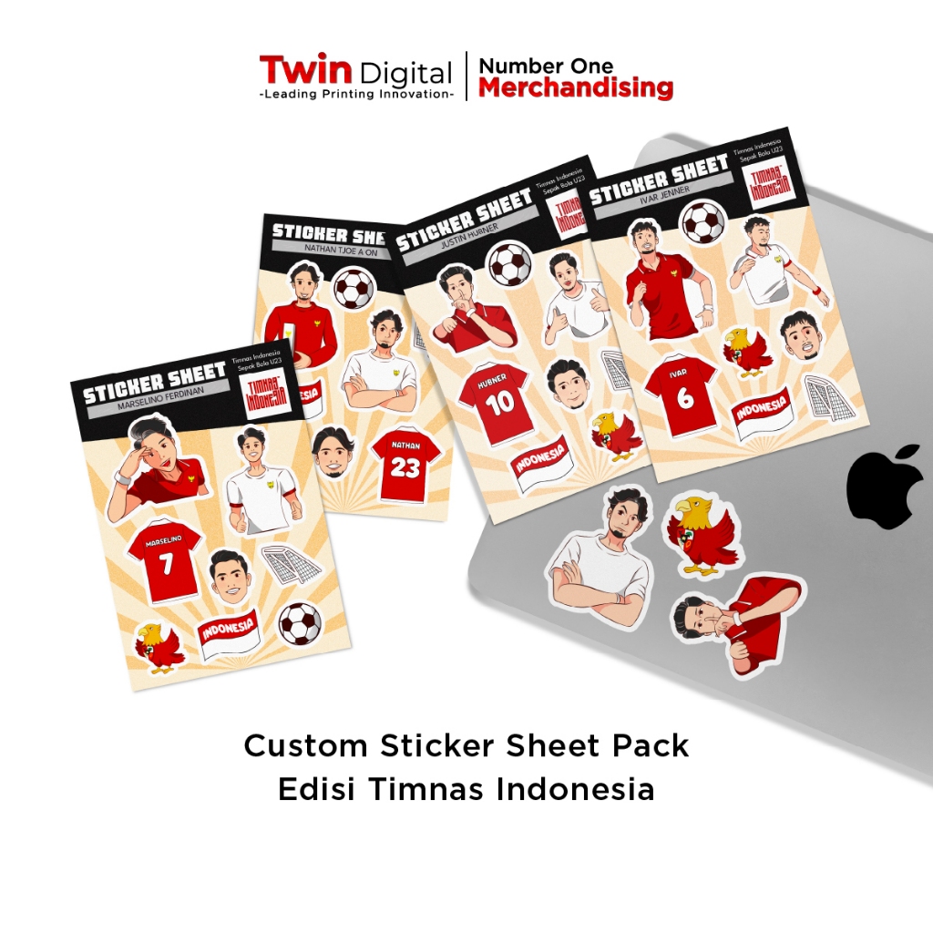 

Custom Stiker Sheet Edisi Timnas Indonesia - Cetak Stiker Hiasan HP/Laptop Deco Kiss Cut