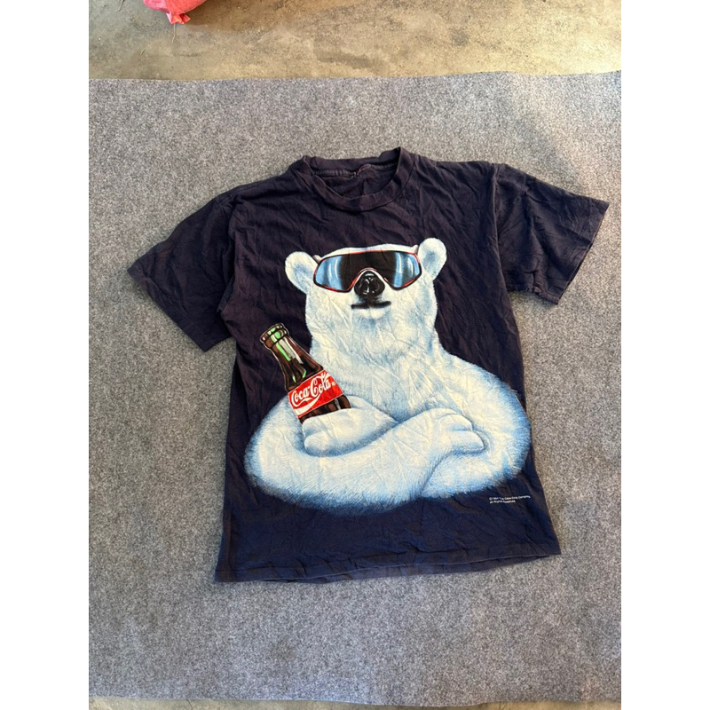 KAOS VINTAGE COCA COLA BEAR 1994 sama kaos adidas