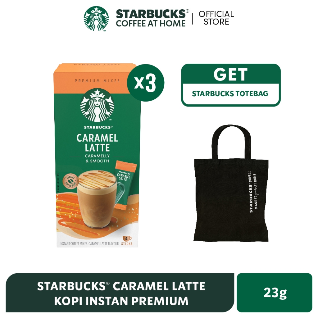 

STARBUCKS® Caramel Latte Kopi Instan Premium (3 x 23g x 4pcs) GET GIFT