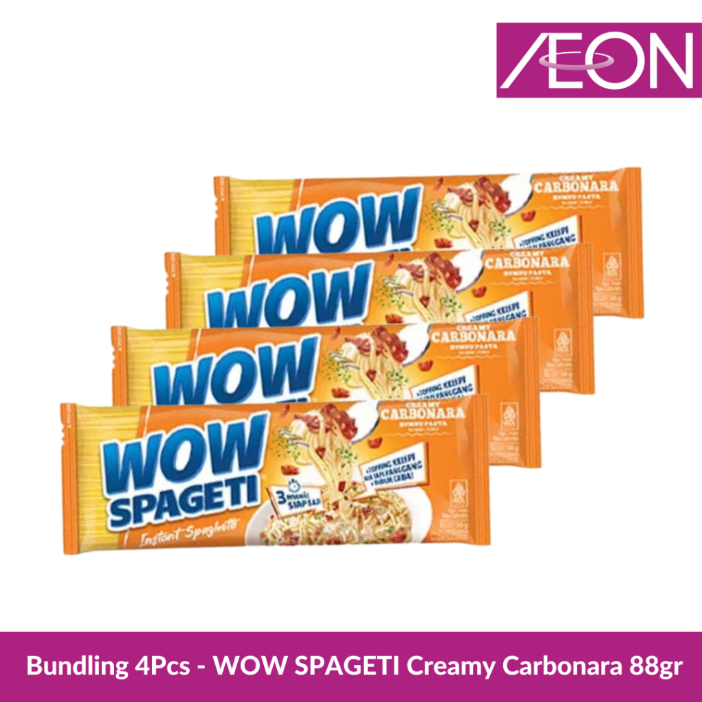 

Bundling 4Pcs - WOW SPAGETI Creamy Carbonara 88gr