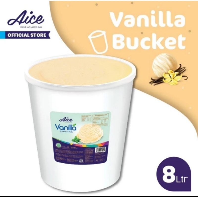 

AICE ES KRIM VANILLA 8Liter