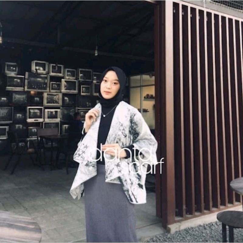 OUTER SCARF MOTIF/CARDIGAN SCARF BAHAN VOAL MOTIF TERBARU/LONG CARDI SCARF OUTER VOAL MOTIF OUTER