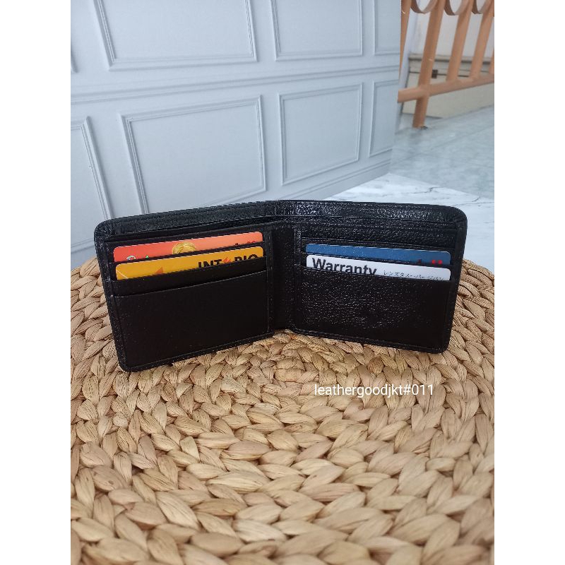 dompet kartu kulit asli dompet lipat tipis pria