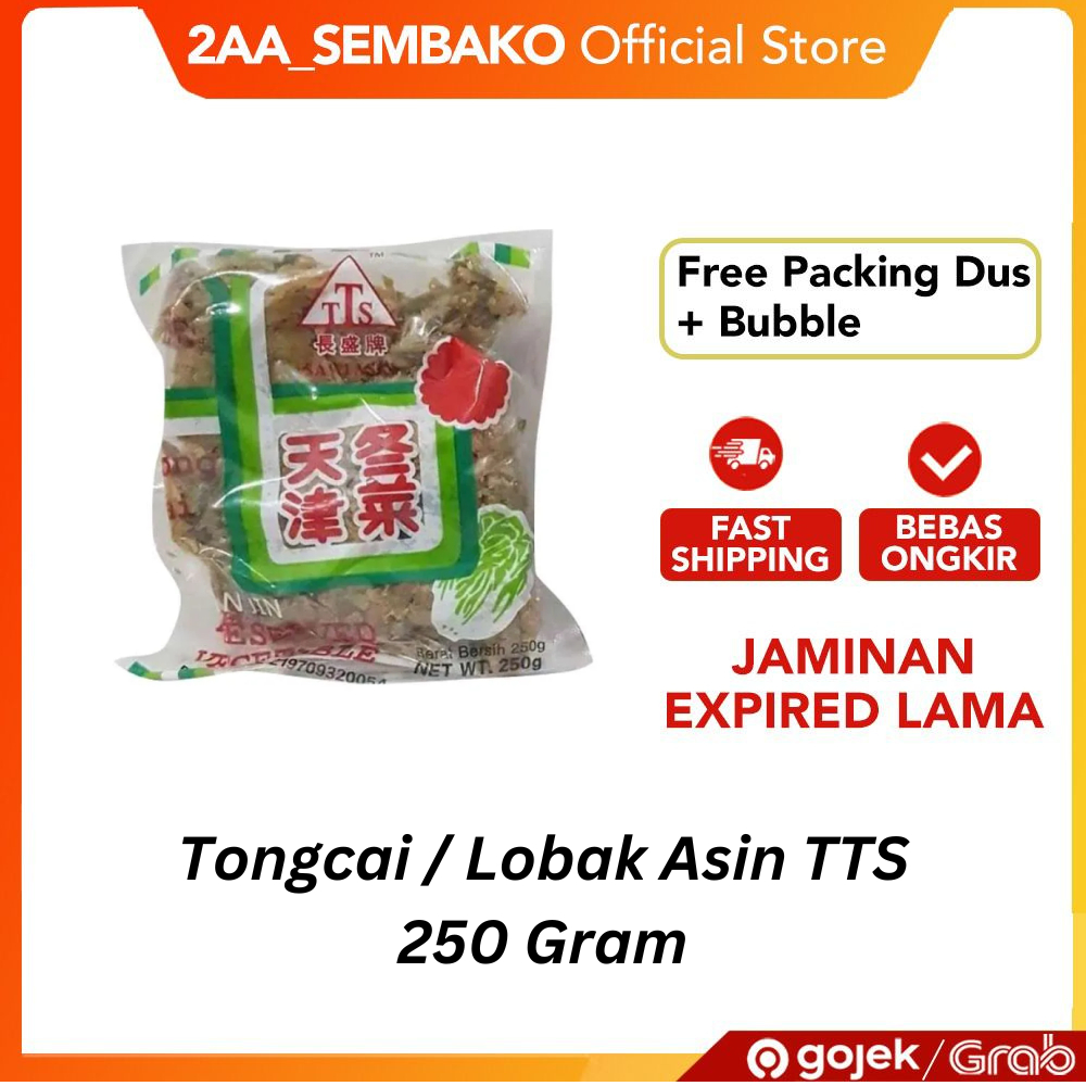 

Tongcai Lobak Asin Tts 250Gr 1 Bks