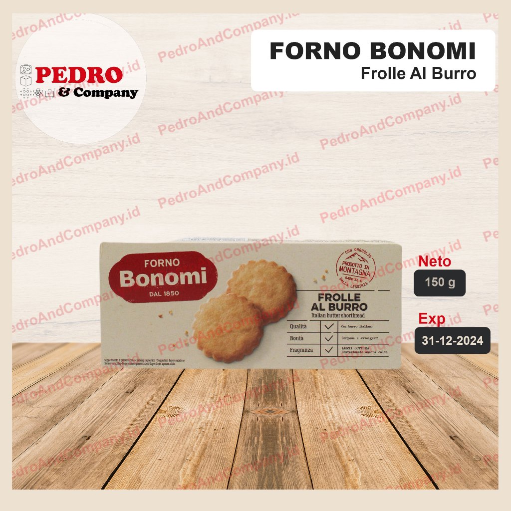 

Forno Bonomi FROLLE AL BURRO 150 gram biskuit italian short bread shortbread