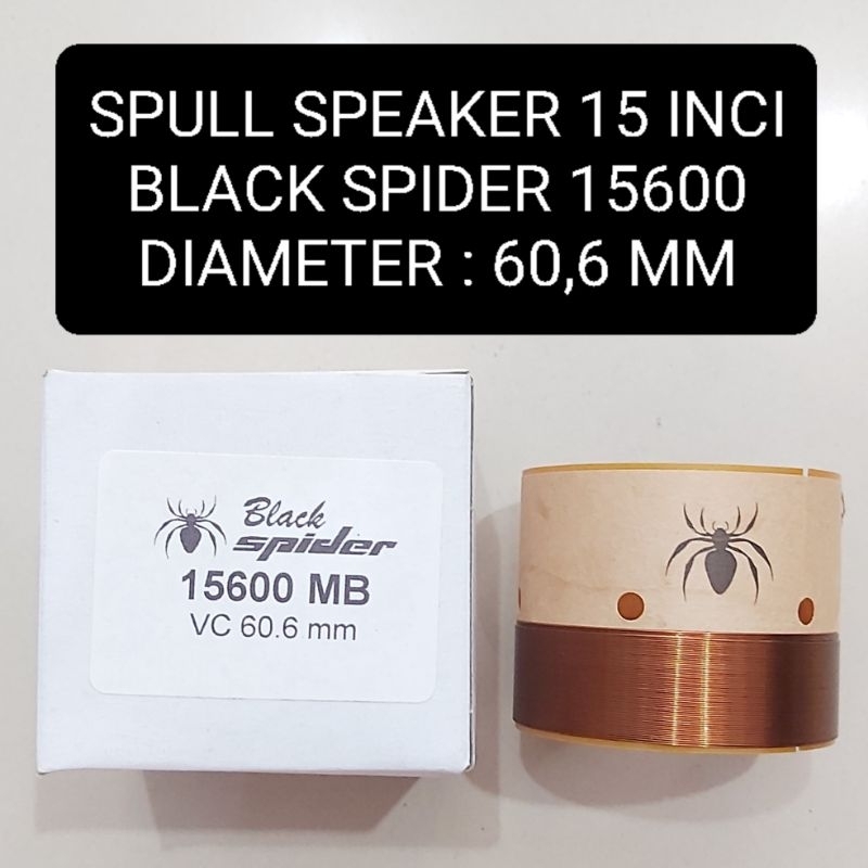 BLACK SPIDER Spull Speaker 15600 MB VC 60,6 MM Spul 15 Inci 60.5MM
