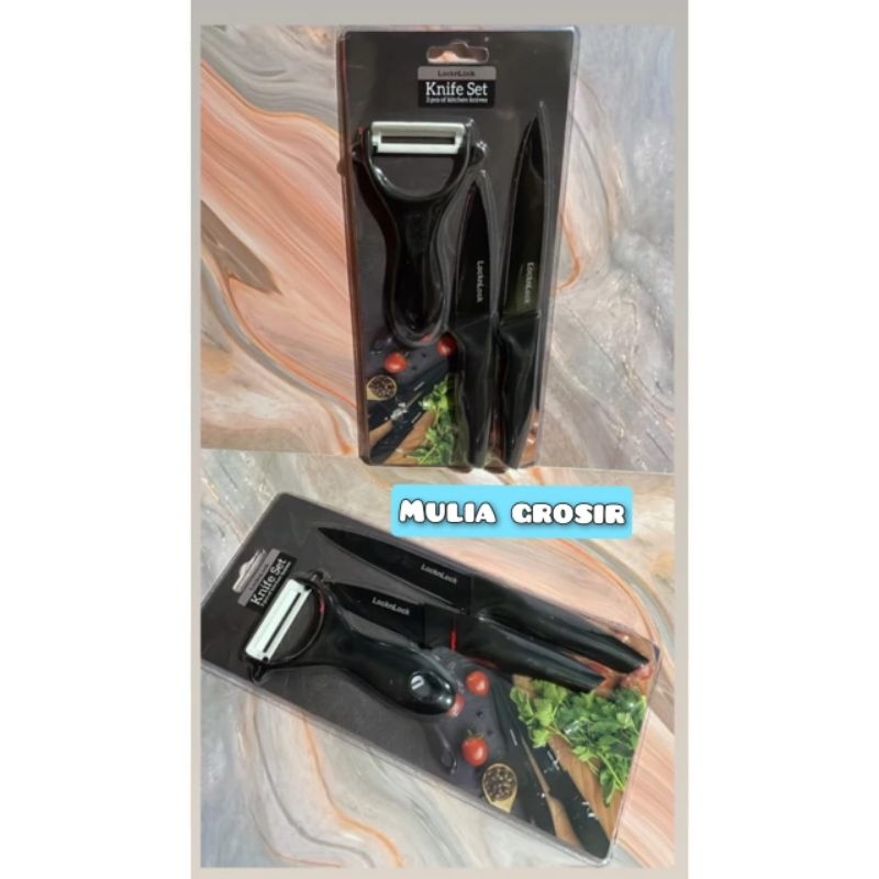 Pisau Set Lock n Lock Pisau Dapur Knife Set