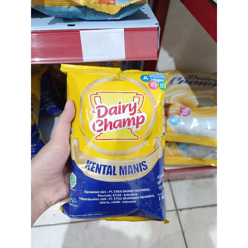 

[ 1 KG ] Susu Kental Manis Dairy Champ 1 Kg