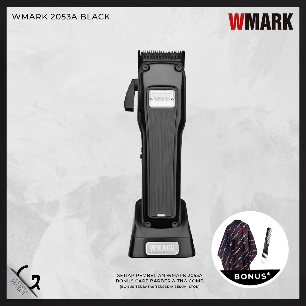 Wmark Hair Clipper NG-2053A / CLIPPER CORDLESS - 100% Original