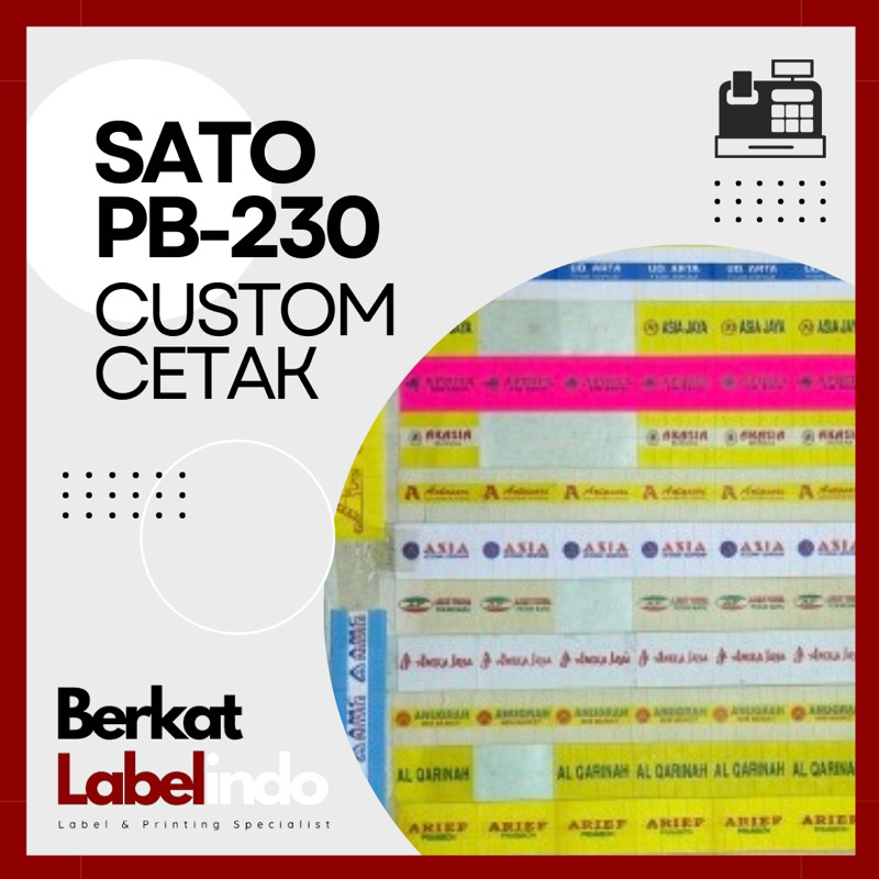 

LABEL SATO PB230 CETAK 3 WARNA ISI 600 (1 SLOP)
