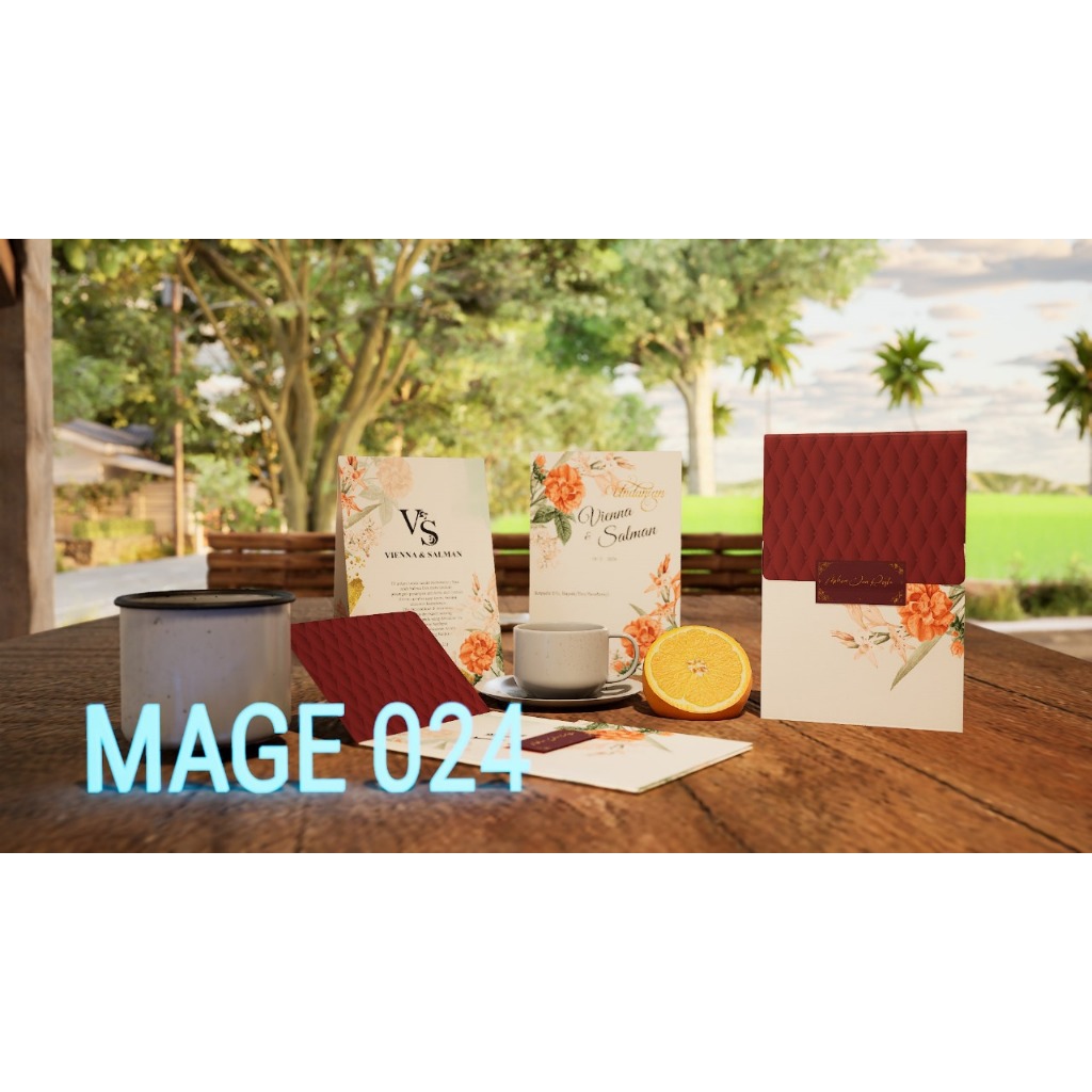 Undangan pernikahan blanko mage 24 nikah wedding murah unik elegan harga ukuran plastik