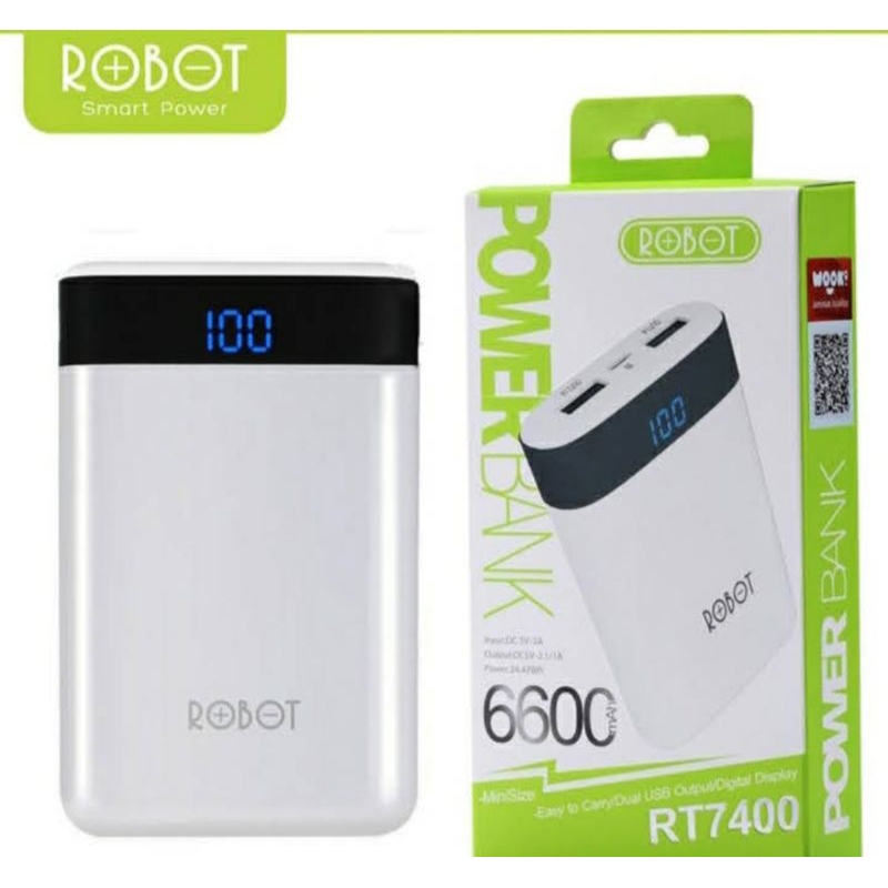powerbank ROBOT 6600 MAH